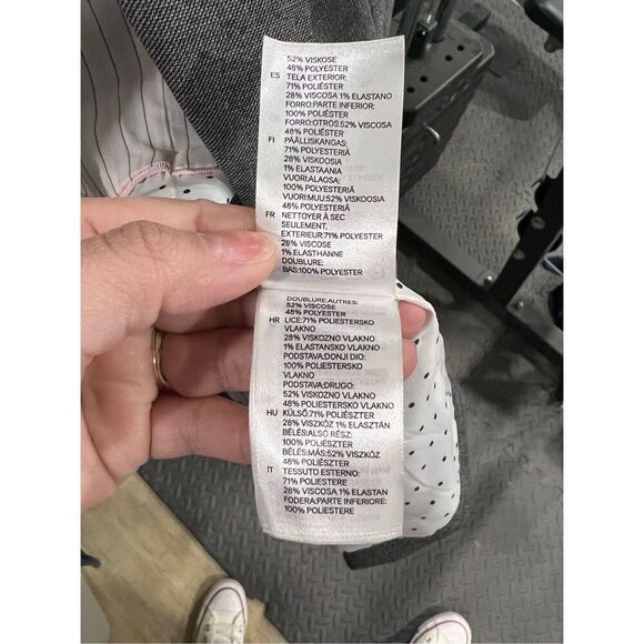 H&M Womens Gray Blazer Size 4 - Picture 15 of 16